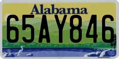 AL license plate 65AY846