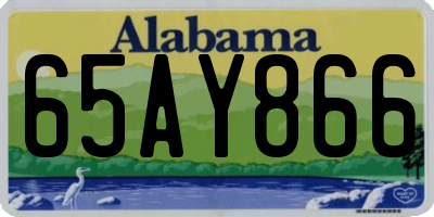 AL license plate 65AY866