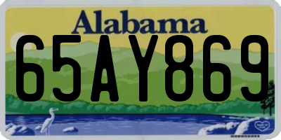 AL license plate 65AY869