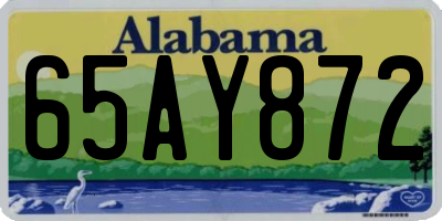 AL license plate 65AY872