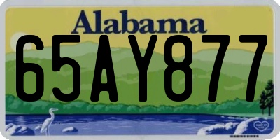 AL license plate 65AY877