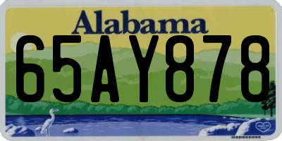 AL license plate 65AY878