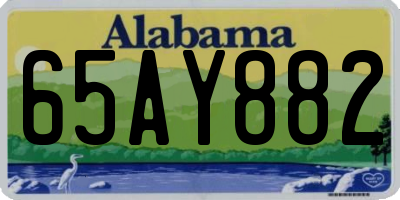 AL license plate 65AY882