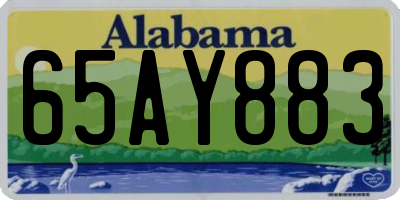 AL license plate 65AY883