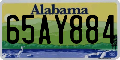 AL license plate 65AY884