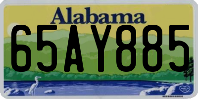 AL license plate 65AY885