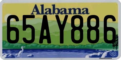 AL license plate 65AY886