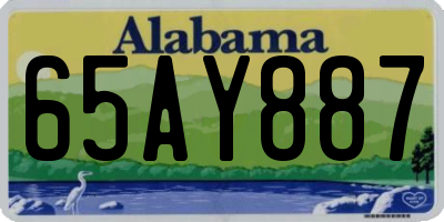 AL license plate 65AY887