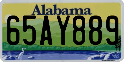 AL license plate 65AY889
