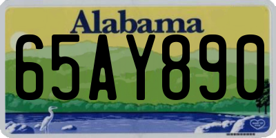 AL license plate 65AY890
