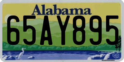 AL license plate 65AY895