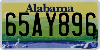 AL license plate 65AY896