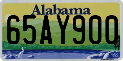 AL license plate 65AY900
