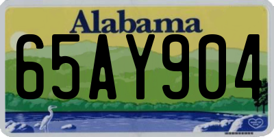 AL license plate 65AY904