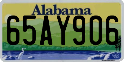 AL license plate 65AY906