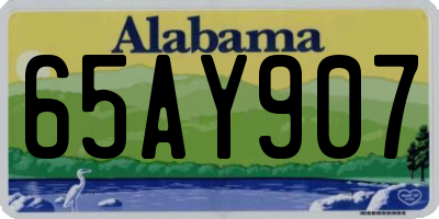 AL license plate 65AY907