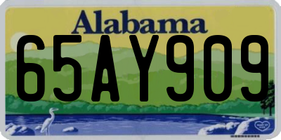 AL license plate 65AY909