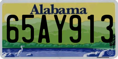 AL license plate 65AY913
