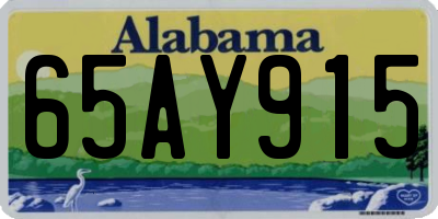 AL license plate 65AY915