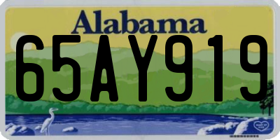AL license plate 65AY919