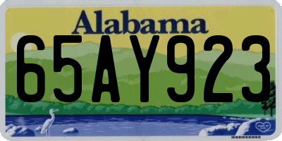 AL license plate 65AY923