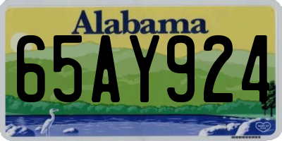 AL license plate 65AY924