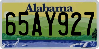 AL license plate 65AY927