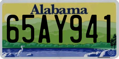 AL license plate 65AY941