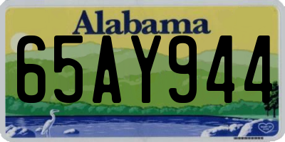 AL license plate 65AY944