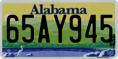 AL license plate 65AY945