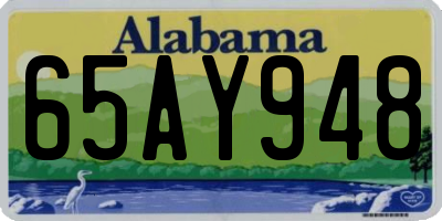 AL license plate 65AY948