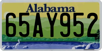 AL license plate 65AY952