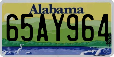 AL license plate 65AY964