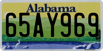 AL license plate 65AY969