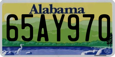AL license plate 65AY970