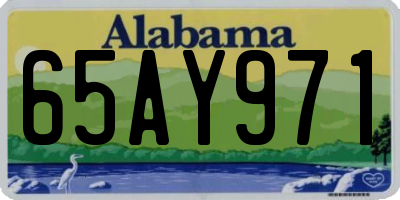 AL license plate 65AY971