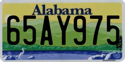 AL license plate 65AY975
