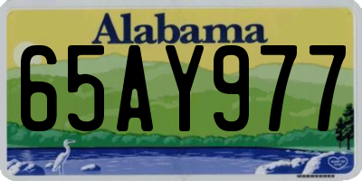 AL license plate 65AY977