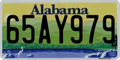 AL license plate 65AY979