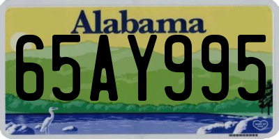AL license plate 65AY995