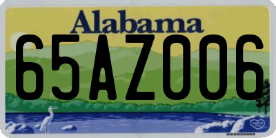 AL license plate 65AZ006