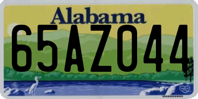 AL license plate 65AZ044