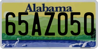 AL license plate 65AZ050
