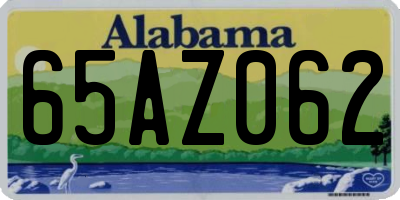 AL license plate 65AZ062