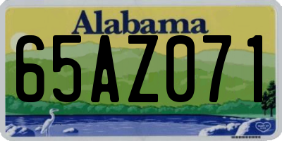 AL license plate 65AZ071