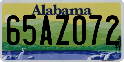 AL license plate 65AZ072