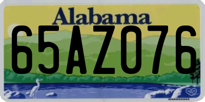 AL license plate 65AZ076