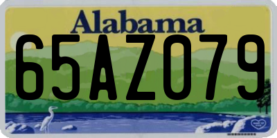 AL license plate 65AZ079