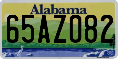 AL license plate 65AZ082