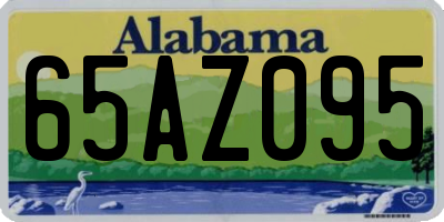 AL license plate 65AZ095